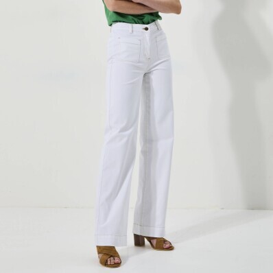 Blugi largi, dacă măsurați mai puțin de 160 cm, lungimea interioară a piciorului 73 cm