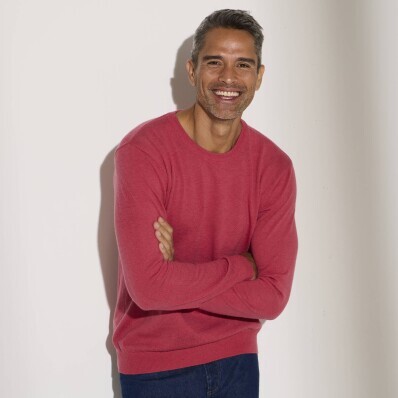 Sweter z okrągłym dekoltem, 100% akryl