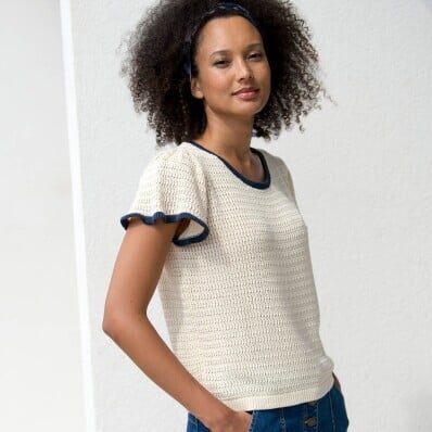 Трикотажна сорочка з контрастною обробкою