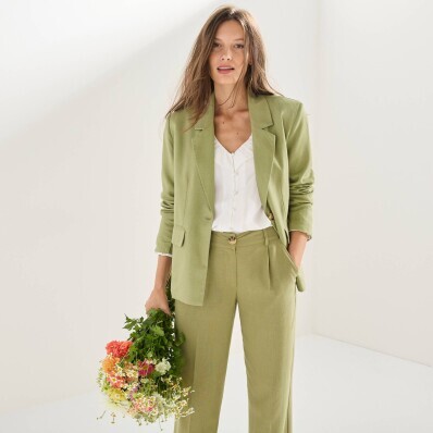 Blejzer s prímesou ľanu