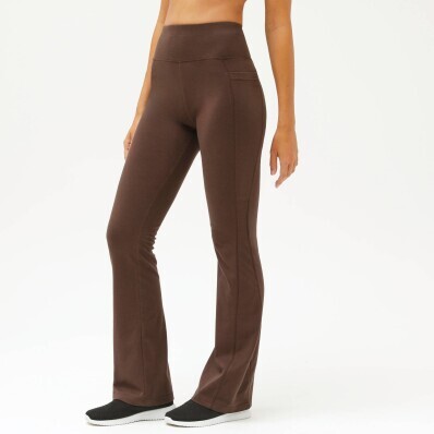 Bootcut legíny s vysokým pásom