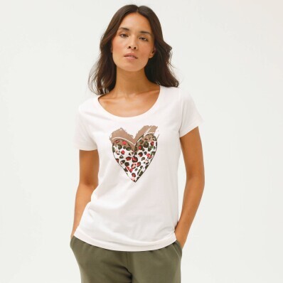 Tričko s potlačou srdca