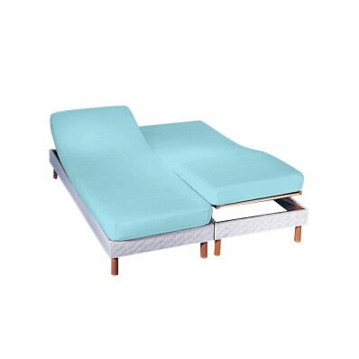 Elastyczne prześcieradło na łóżko rozkładane Colombine z narożnikiem o głębokości 26 cm, wykonane z dżerseju