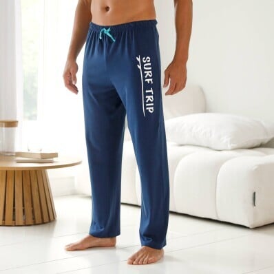 Pantaloni de pijama, albastru marin