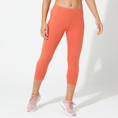 Súprava 2 ks jednofarebných 3/4 legín s pružným pásom