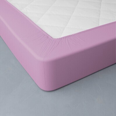 Prześcieradło z gumką w jednym kolorze, głębokość narożnika 26 cm