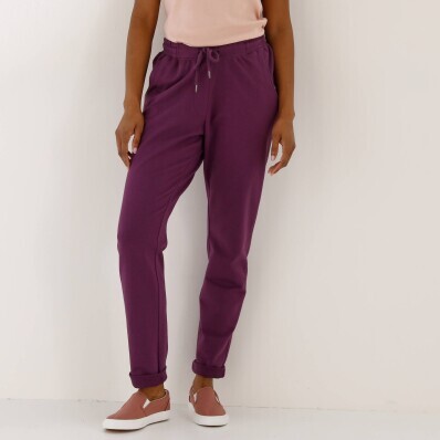 Moltonové jogging kalhoty s pružným pasem