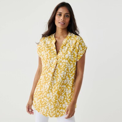 Tunika krátkymi rukávmi a potlačou