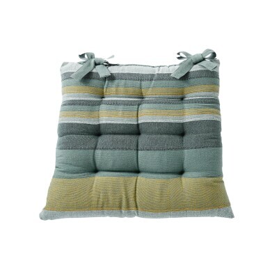 Zestaw 2 paskowanych poduszek na krzesła