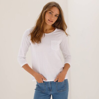 Tričko s madeirovou výšivkou