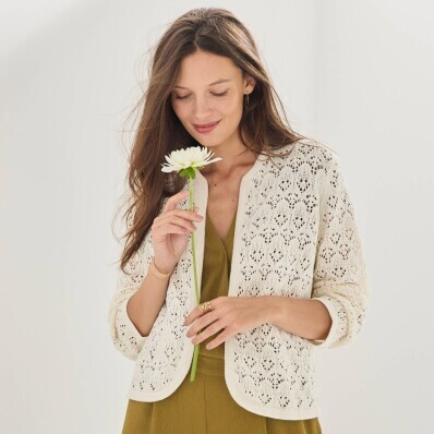 Ažúrový kardigán