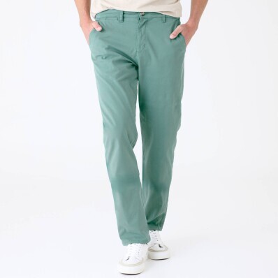 Chino kalhoty ze strečového kepru, střih s tvarovaným pasem, speciálně pro plnější postavu