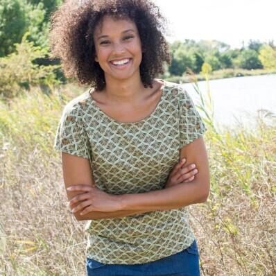 Tričko s drobnou potlačou