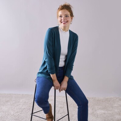 Kardigan bez zapięcia