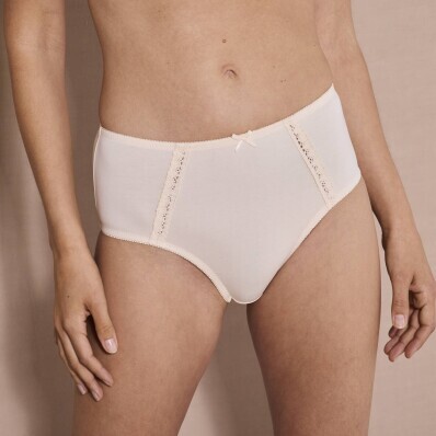 Set de 2 chiloți maxi din bumbac cu model ajurat