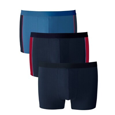 Sada 3 boxerek s postranními pruhy