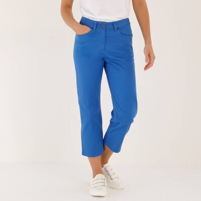 Rovné 7/8 jednofarebné nohavice