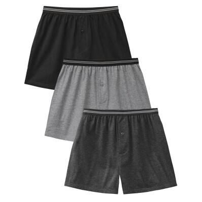 Sada 3 jednobarevných trenýrek