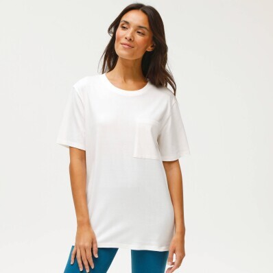 Dlouhé volné tričko s kapsou