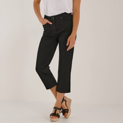 Rovné 7/8 jednofarebné nohavice