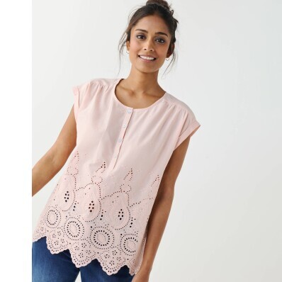 Madeirová blúzka s krátkymi rukávmi