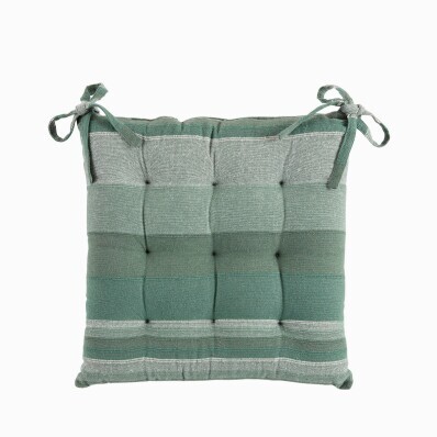 Pruhované sedáky na stoličku, 2 ks.