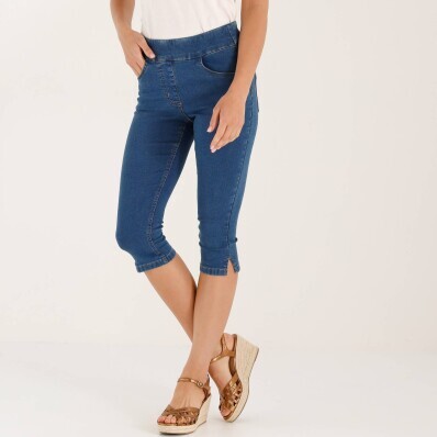 Strečové úzke 3/4 džegíny