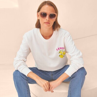 Moltonová mikina s potlačou