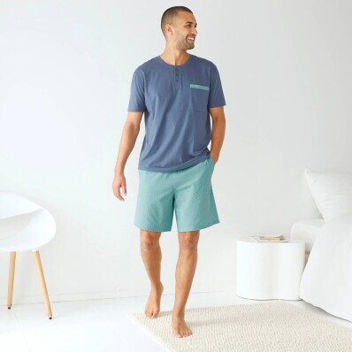 Pyžamo so šortkami a tuniským výstrihom