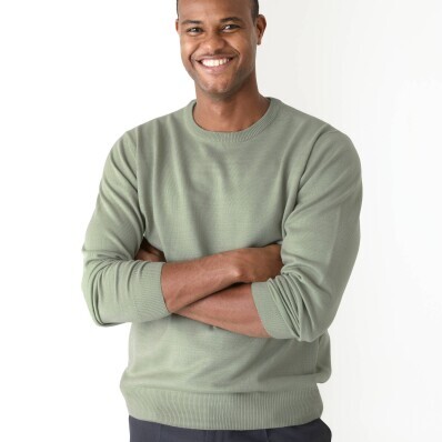 Pulóver s okrúhlym výstrihom, 100 % akryl