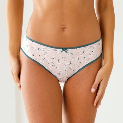 Sada 4 kalhotek midi s potiskem sedmikrásek