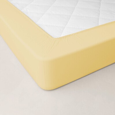 Jednofarebná perkálová napínacia plachta, hĺbka rohov 40 cm