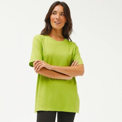 Dlouhé volné tričko s kapsou