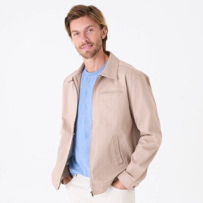 Bunda s límečkem, na zip