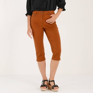 Úzké barevné 3/4 kalhoty