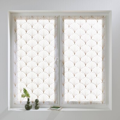 Rovná záclona s motivem art deco, 1 pár