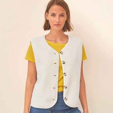 Buklé vesta na gombíky