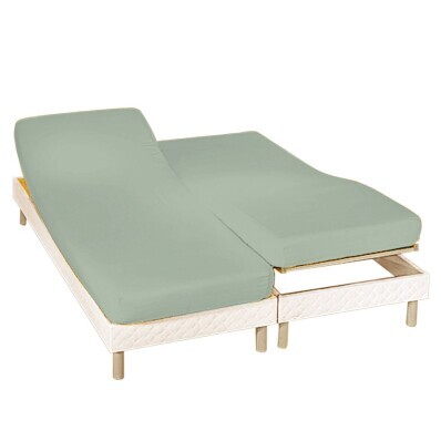 Elastyczne prześcieradło na łóżko rozkładane Colombine z narożnikiem o głębokości 26 cm, wykonane z dżerseju