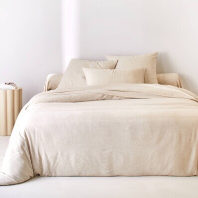Jednobarevné povlečení z bambusu a bavlny