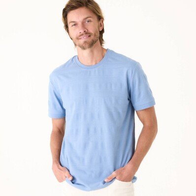 Tričko z piké úpletu s texturou