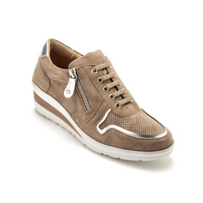 PÉDICONFORT® - Sandały ze sznurowadłami, na klinowej podeszwie