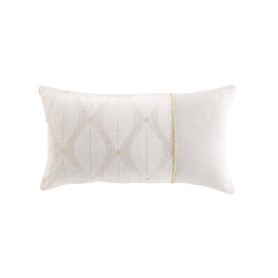 Obdĺžnikový vankúš so štýlovou potlačou listov