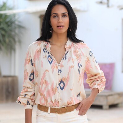 Košilová halenka s potiskem