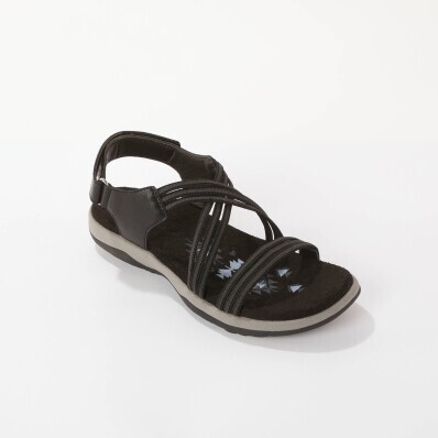 Sandály s pružnými pásky, na suchý zip