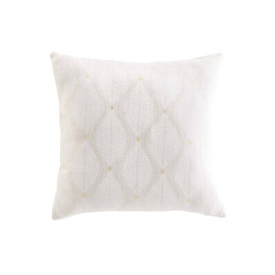 Vankúš s potlačou listov a zlatých bodiek