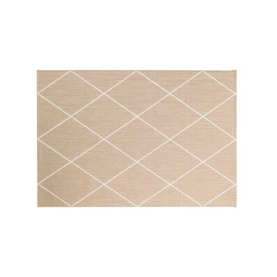 Covor dreptunghiular cu motiv de diamant