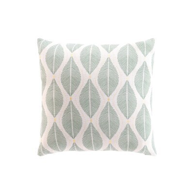 Vankúš s potlačou listov a zlatých bodiek