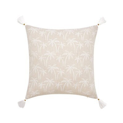 Vankúš so strapcami a potlačou paliem