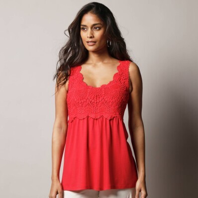 Dlhý top s macramé