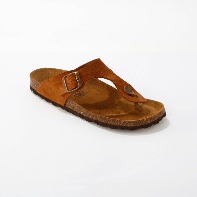 Skórzane klapki japonki LWG